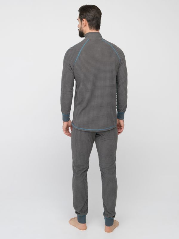 Термобелье Thermoline ZIP ткань Флис Фактурный цвет Серый