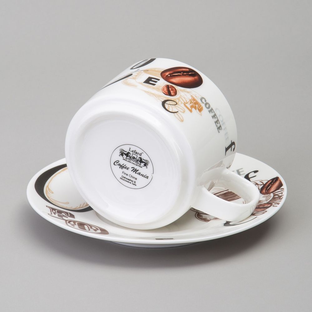 КОФЕЙНЫЙ НАБОР LEFARD "COFFEE MANIA" НА 2 ПЕР. 4 ПР. 180 МЛ