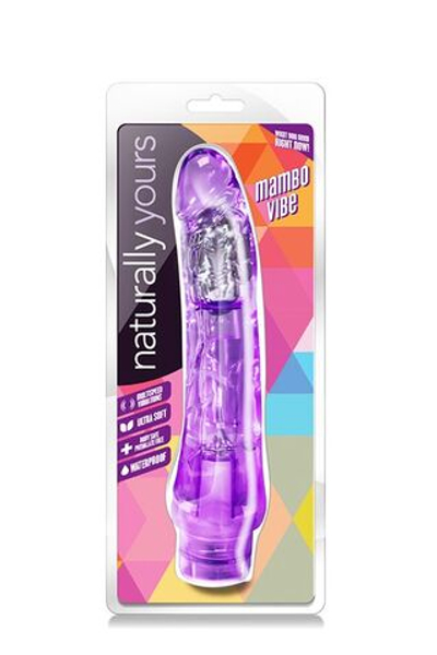 Фиолетовый вибратор-реалистик Mambo Vibe - 22,8 см. (Цвет: фиолетовый)