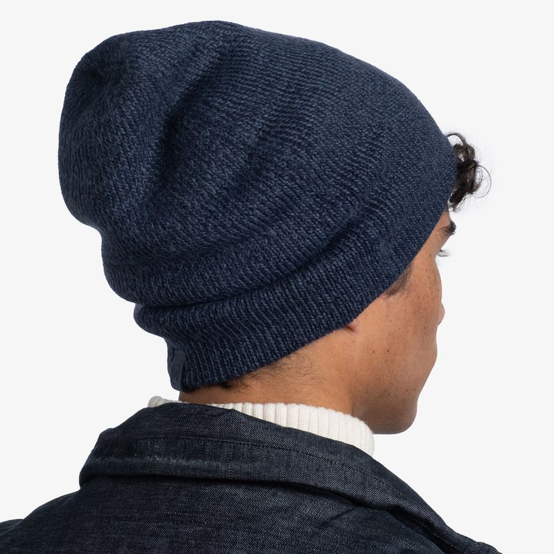 Вязаная шапка Buff Hat Knitted Jarn Denim Фото 14