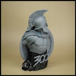 Кабинетная миниатюра , бюст "Леонид" , фотополимер