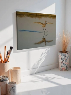 Картина на стену 40 X 50 Цапля