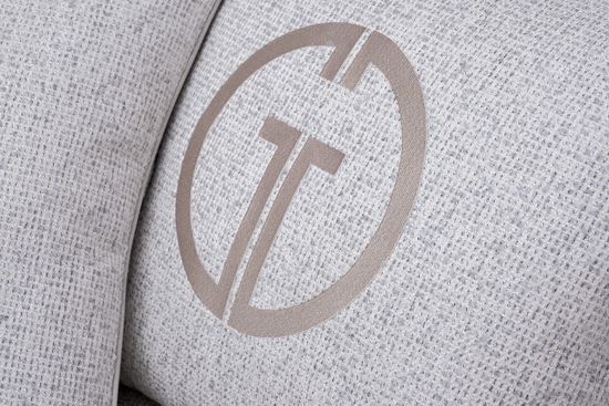 Диван Sorrento(K) 230M трехм.раск c кантом,рогожка св.беж Santo1902-SECRU+Nev83 230*101*86