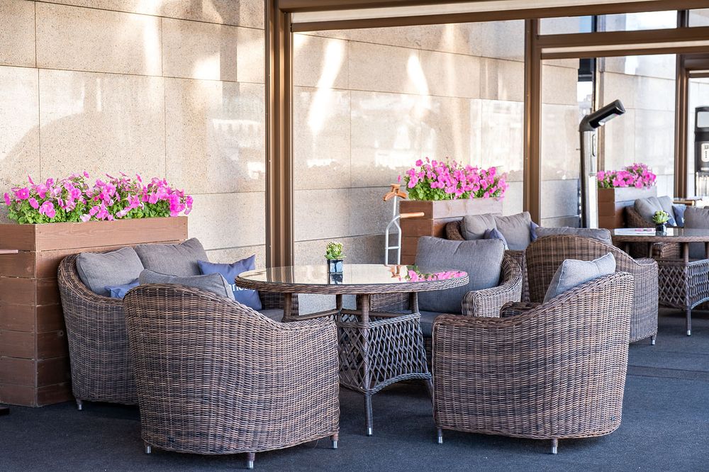 "Кон Панна" кресло из искусственного ротанга, цвет коричневый