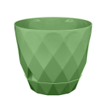 Горшок для цветов Laurel D220 мм, 4.5 л с поддоном (зеленый)