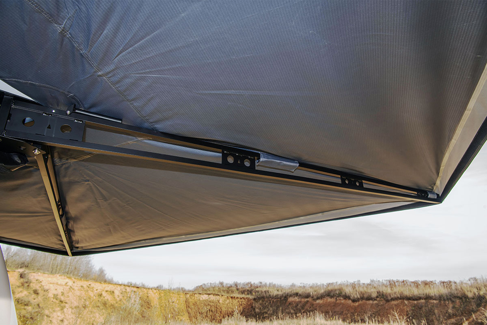 Маркиза автомобильная безопорная, веерная 2,3х2 м (левая) РИФ