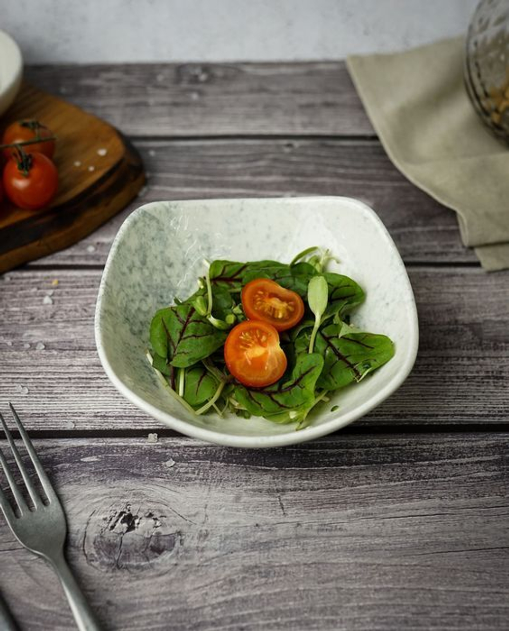 Салатник квадратный 16CM SMOKY