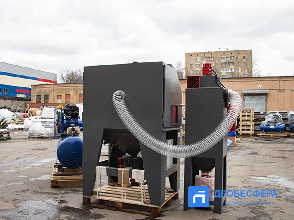 Доступное решение в комплекте: пескоструйная камера + компрессор