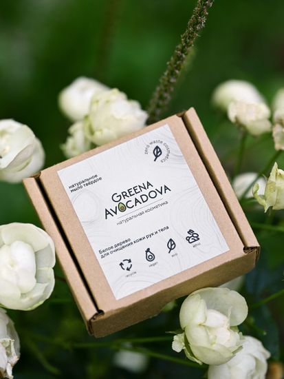 Мыло Greena Avocadova белое дерево, 100 г