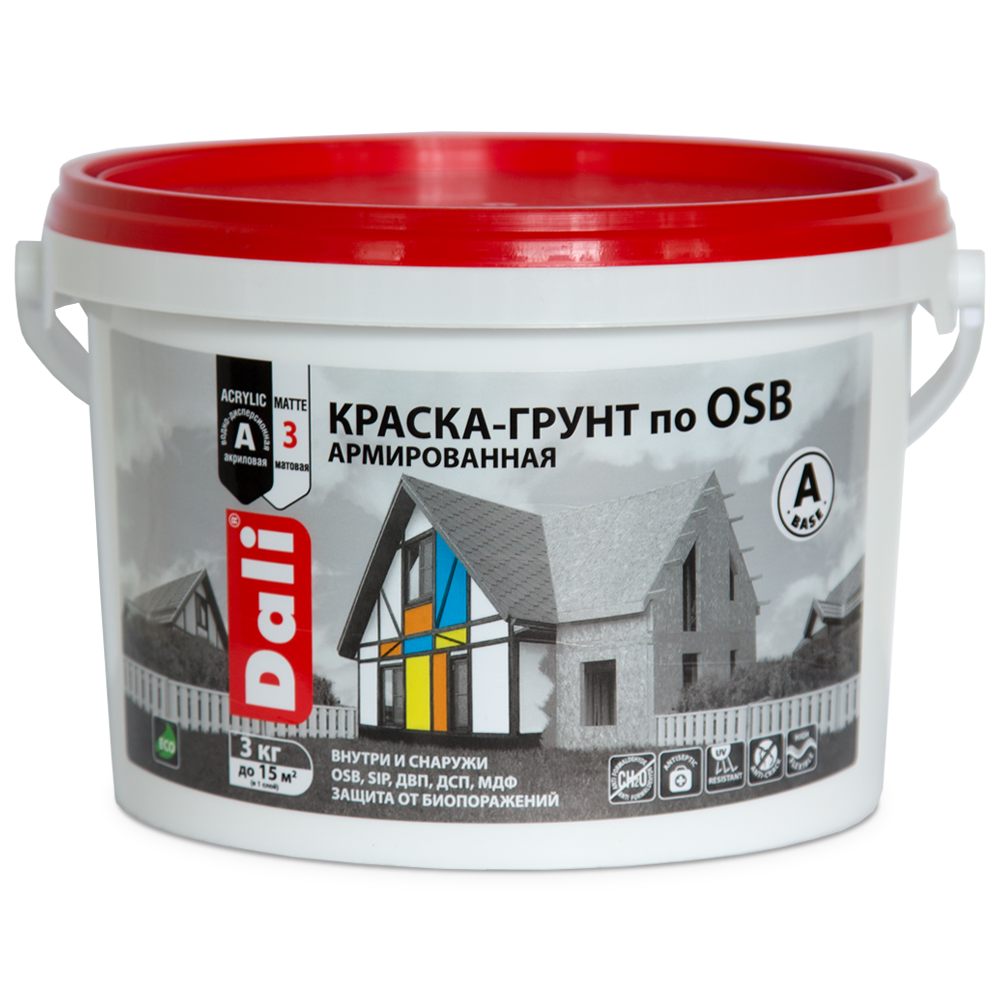 Краска-грунт по OSB DALI, 3кг