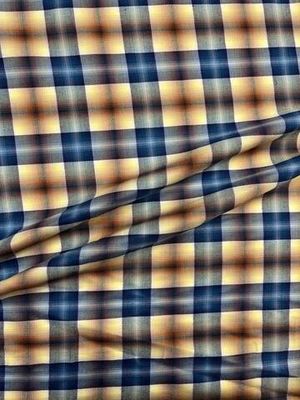 Хлопок с лиоцеллом Canclini в разноцветную клетку