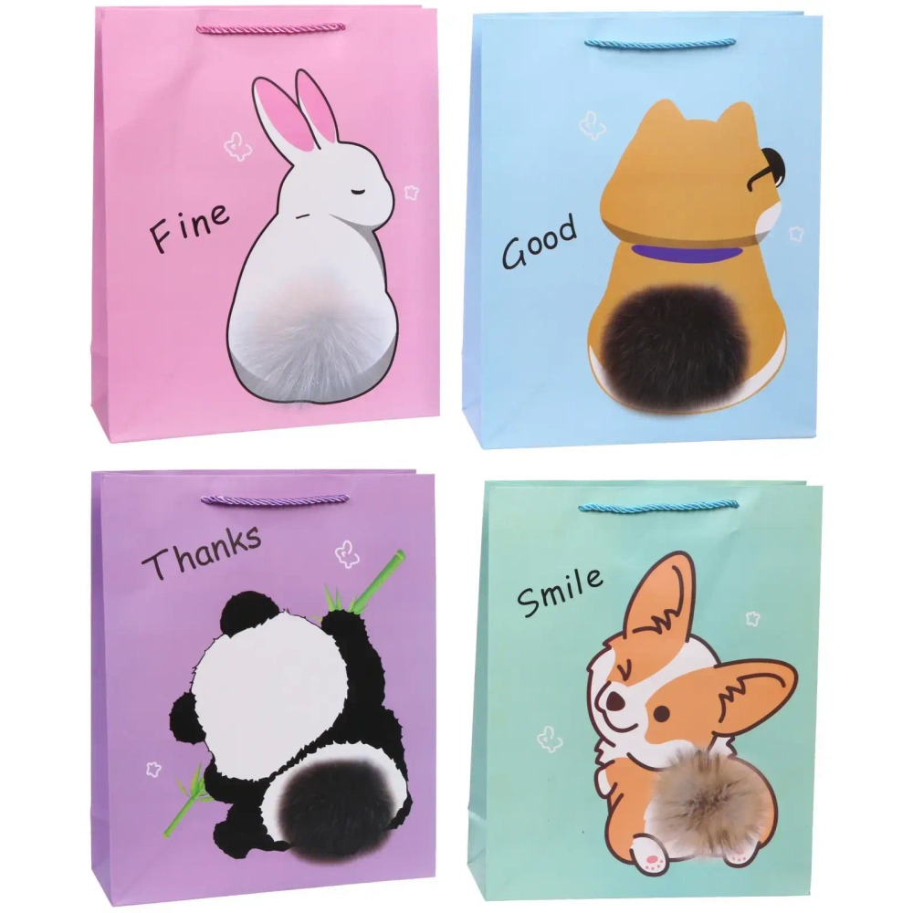 Пакет подарочный «Милашка» 26*32*10 см, микс