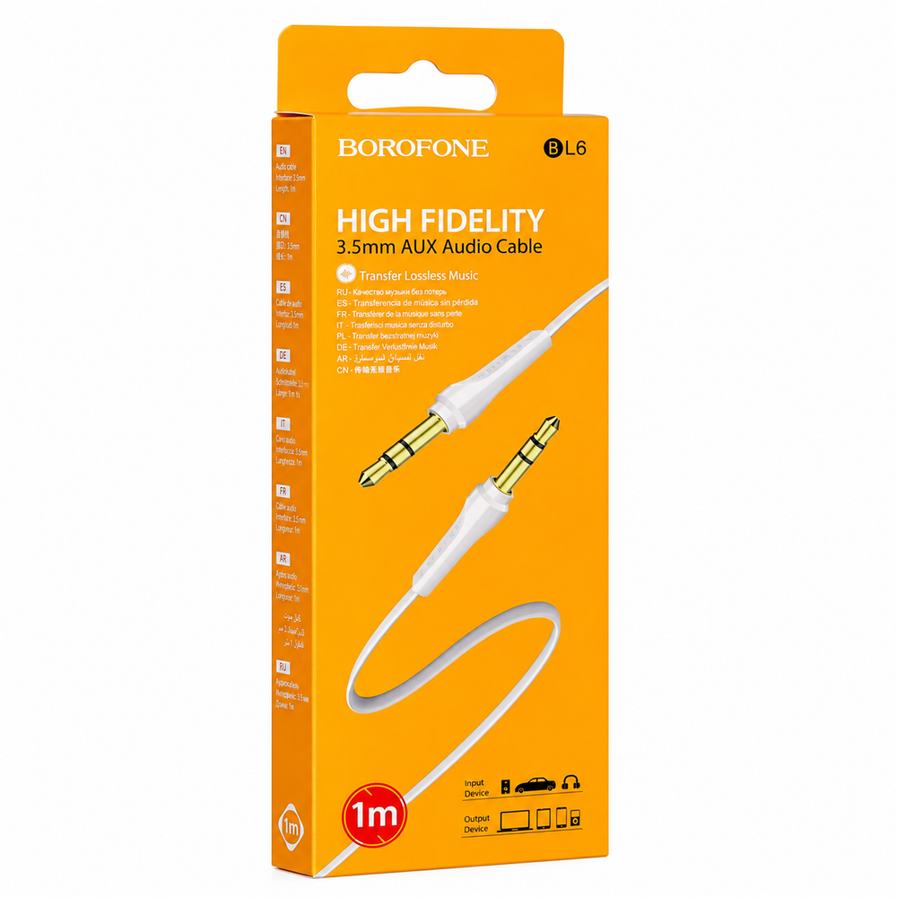 Кабель AUX Borofone BL6 1М