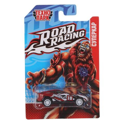 Модель ин. мет. "Road Racing. Суперкар" обезьяна 7см,в ассорт, блистер RR-7-2293779-PRE-R (Технопарк)