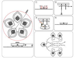 Ambrella Потолочный светодиодный светильник с пультом Original FA4292