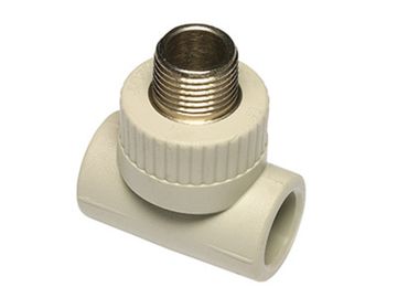 Тройник комбинированный Ekoplastik Wavin 25х1/2" НР с наружной резьбой полипропиленовый