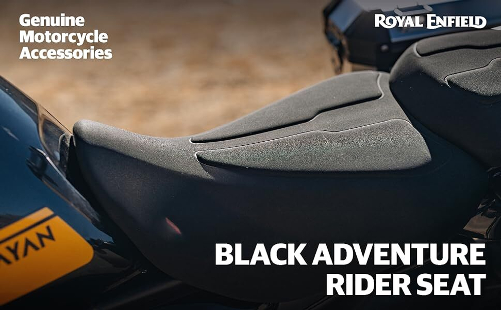 Водительское сиденье Royal Enfield, тип - "Adventure", черного цвета, арт. KXA00427