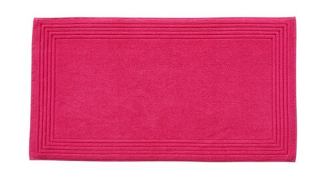Коврик для ванной 50х90 Blanc des Vosges Uni Fuchsia fuchsia ярко-розовый