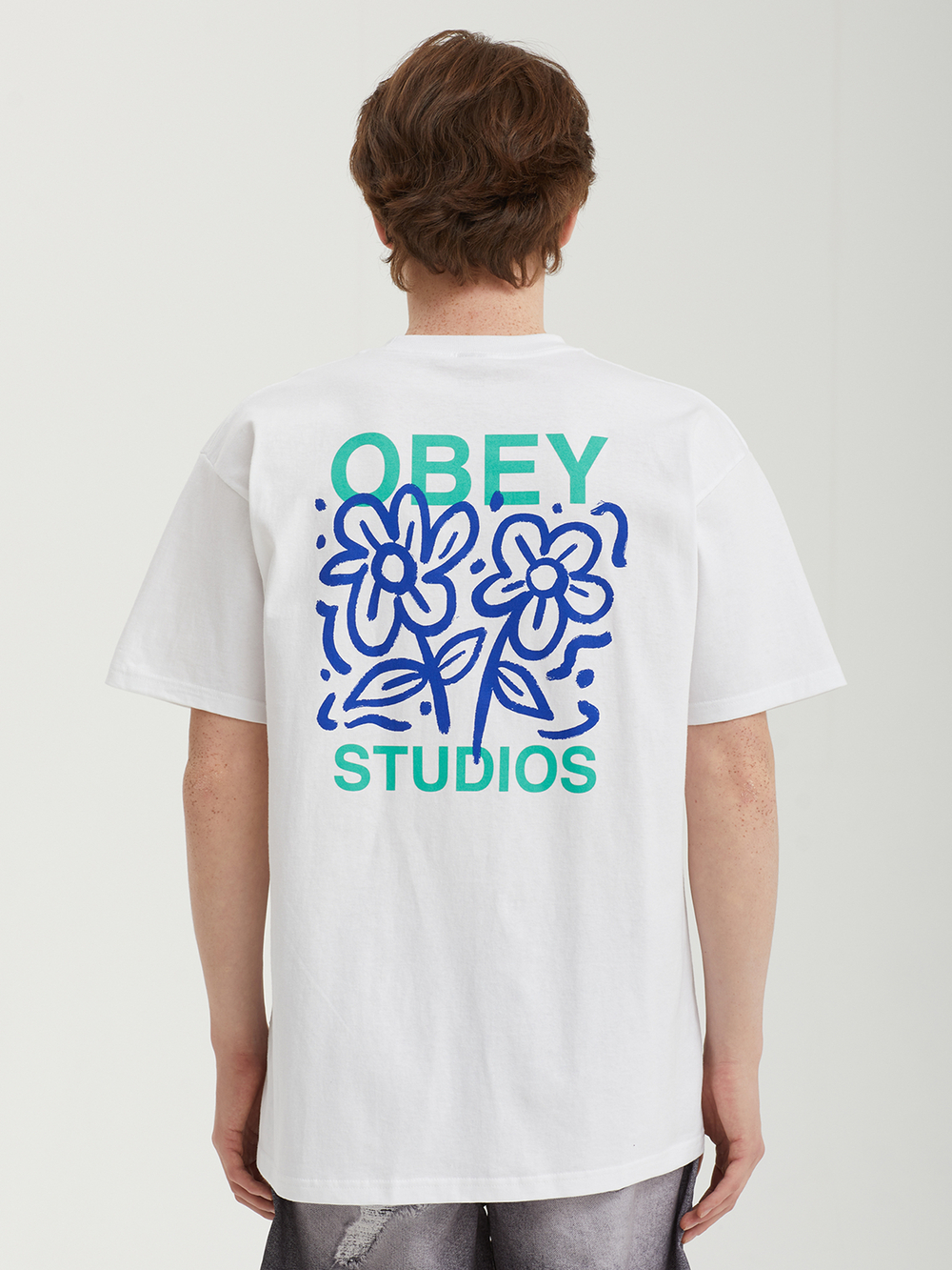 Мужская Футболка Obey Grown With Love