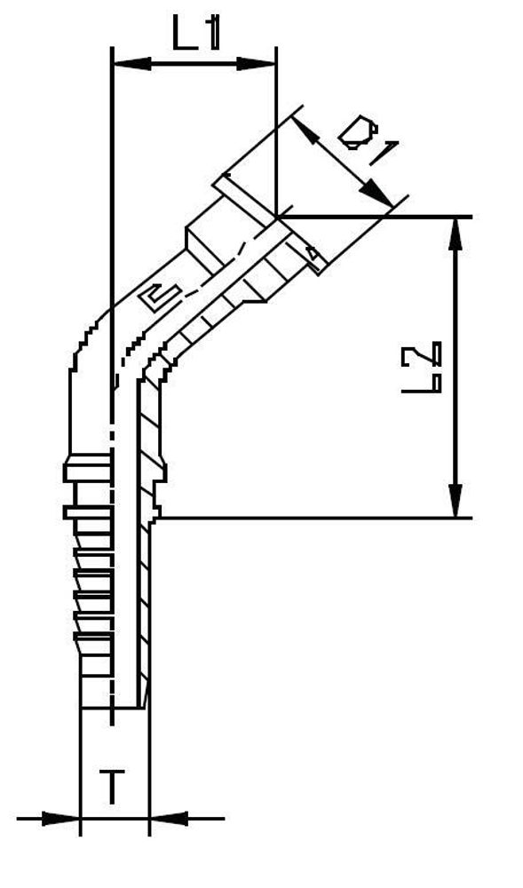 Фитинг DN 50 SFL 2 71.4 (45)