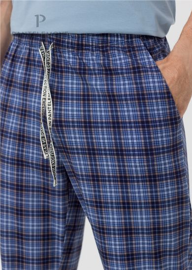 Брюки мужские Pantelemone PDB-164, синяя клетка