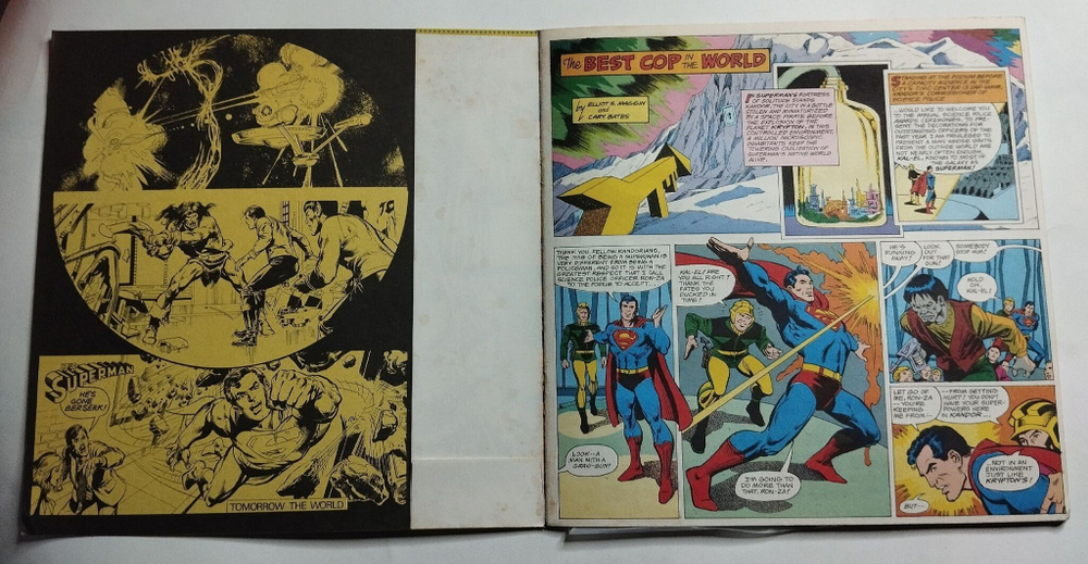 Винтажная виниловая пластинка LP Superman The Best Cop In The World, Tomorrow The World (Japan 1976) (Obi)