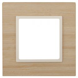 14-5301-11 ЭРА Рамка на 1 пост, дерево, Эра Elegance, клён+сл.кость