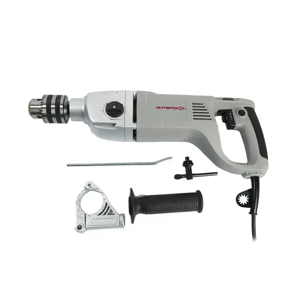 Ударная дрель ИНТЕРСКОЛ ДУ-22/1200ЭРП2, 1200 Вт, 2000 об/мин, 32000 уд/мин (330.1.0.00)