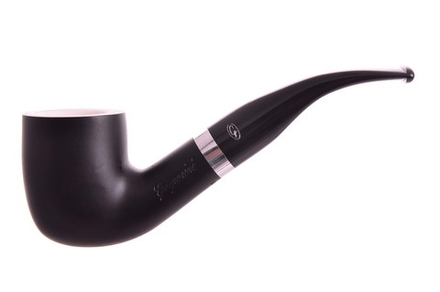 Курительная трубка Gasparini черная с пенкой, форма 36, 620-36