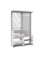 Прихожая с зеркалом Белое сияние 120х32х196