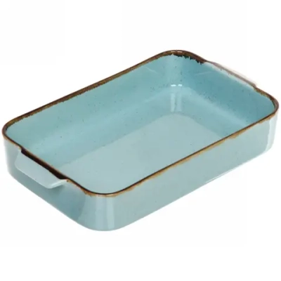 Форма для запекания керамическая «Tiffany Blue» 27*15*4,5см