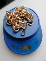 Алюминиевая крупная цепь 23*28 мм 60см