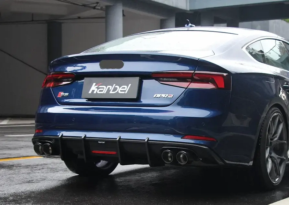 Карбоновый диффузор для AUDI S5 & A5 S LINE 2017-2019 B9 Ауди обвес