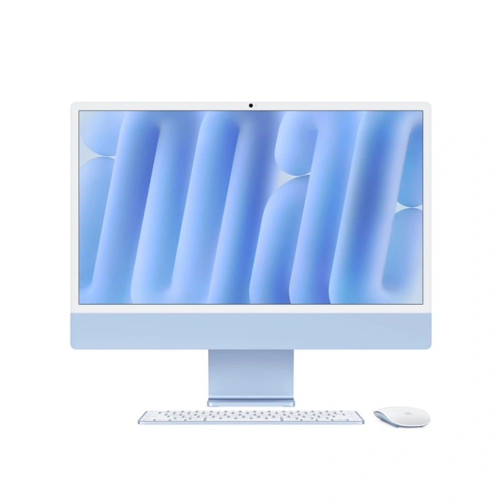 Моноблок Apple iMac 24" Retina 4,5K, (MWV13) (M4, 10C CPU, 10C GPU, 16 ГБ, 256 ГБ SSD, 2024), Blue
