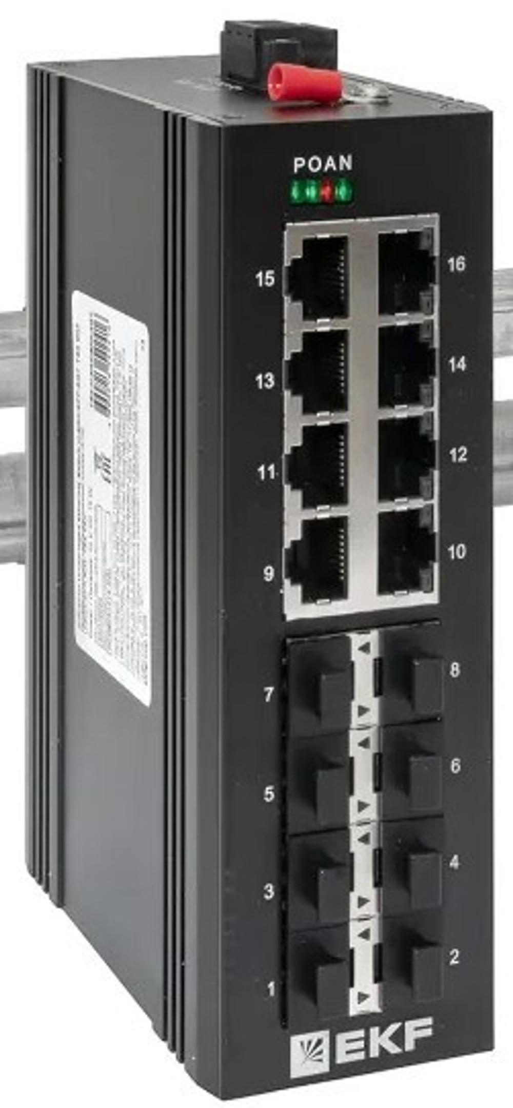 Коммутатор промышленный неуправляемый EKF TSX-U-8GX/SFP-8GT