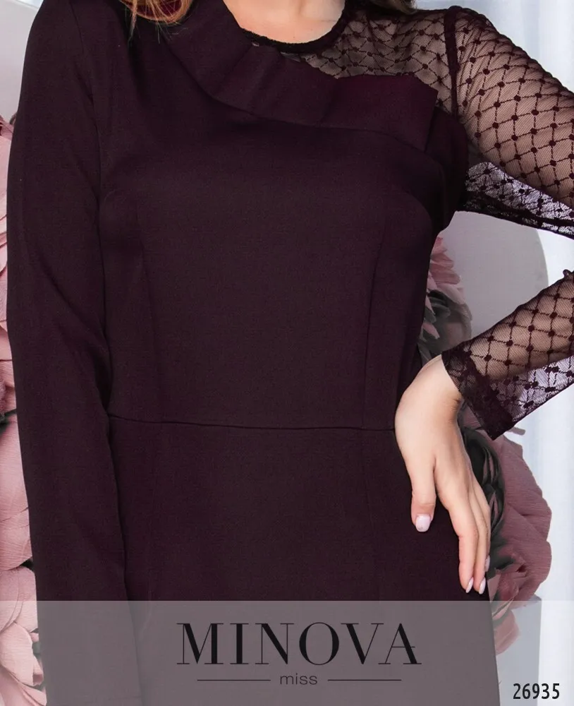 Платье 3109-1-марсала Minova