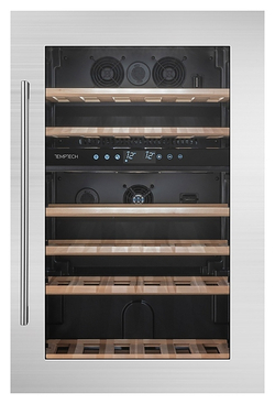 Винный шкаф Temptech Oslo OZ90DX двухзонный серебристый