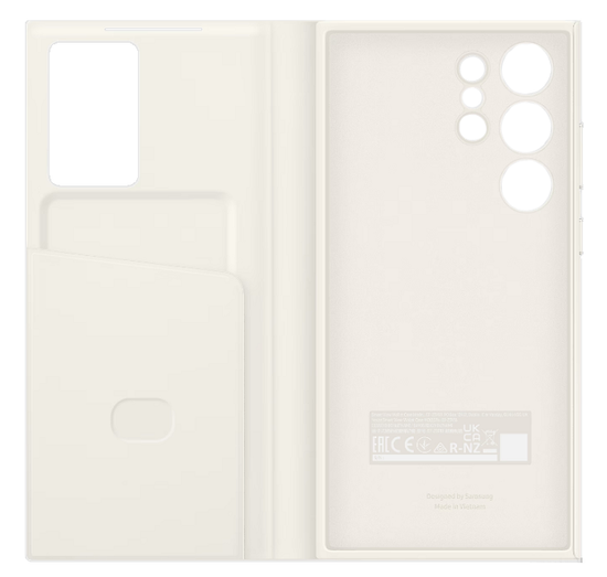 Чехол-книжка Samsung Galaxy S23 Ultra Smart View Wallet Case кремовый