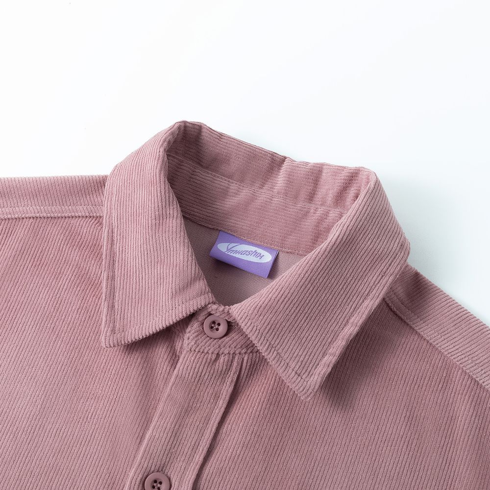 Рубашка Ymkashix Velve Leisure Line пыльно-розовая