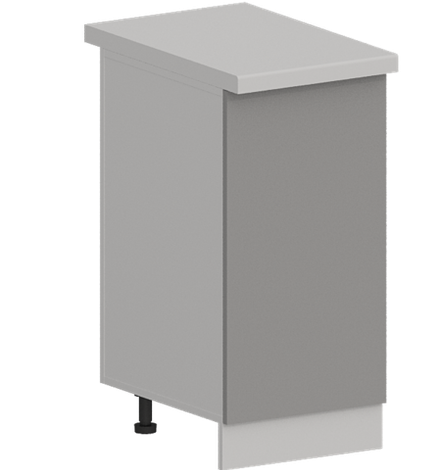 Кухня Модуль ШН 400 Графит / Лайт Грей