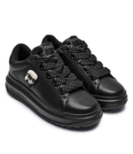 Кожаные кроссовки Karl Lagerfeld - черный(KL67530)