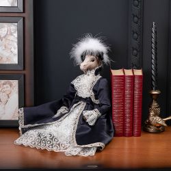 Кукла интерьерная коллекционная Лошадь Каролина