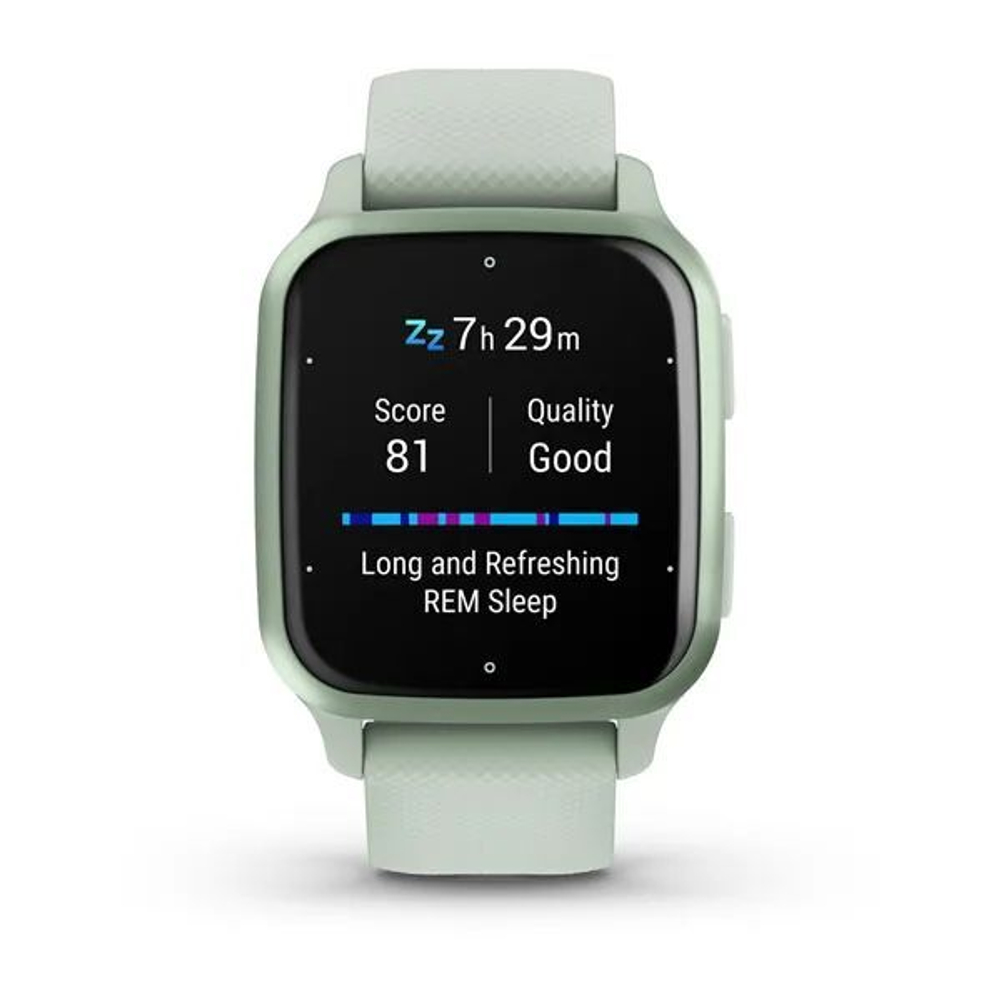 Смарт-часы Garmin Venu Sq 2 цвета мяты и безелем мятного цвета 010-02701-12