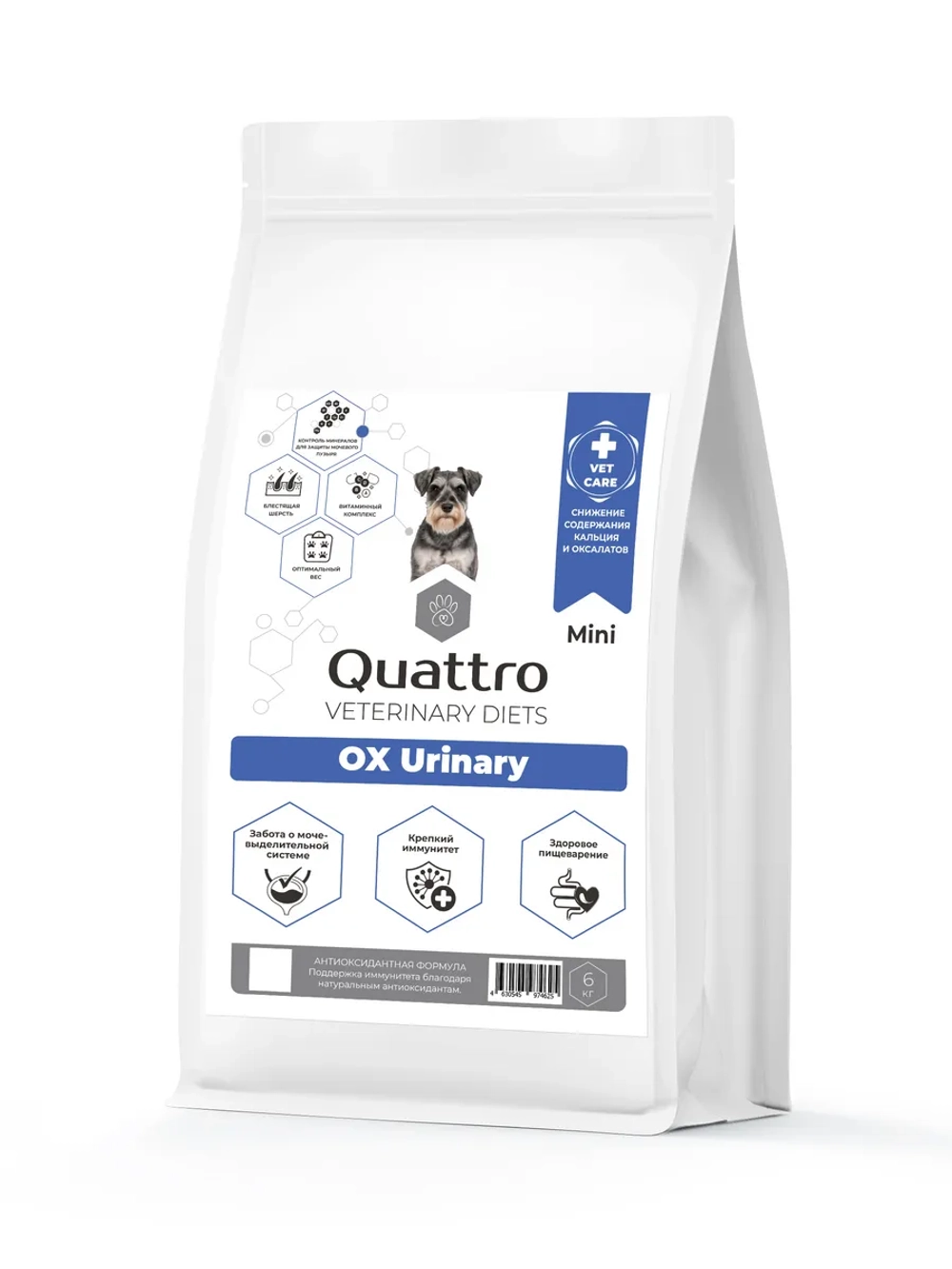 Корм для мелких собак VD Urinary OX, 6 кг