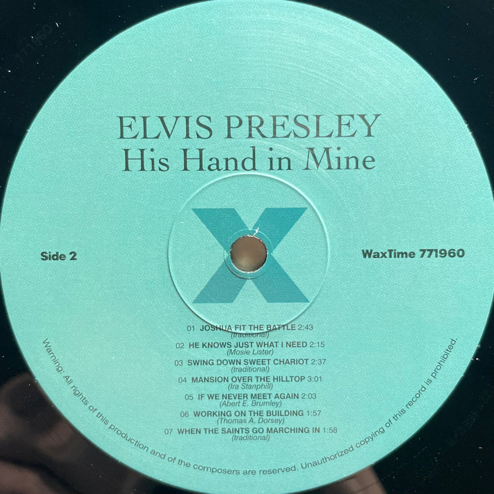 Elvis ‎– His Hand In Mine (Европа 2014г.)