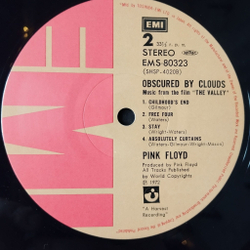 Винтажная виниловая пластинка LP Pink Floyd Obscured By Clouds (Japan 1974) (Obi) Mudmen