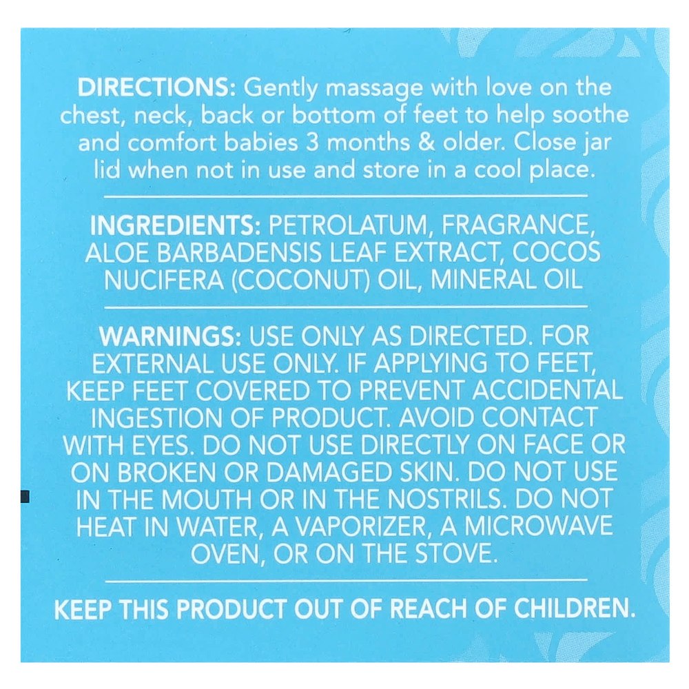 Vicks, Мазь Baby Rub ™, от 3 месяцев, 50 г (1,76 унции)