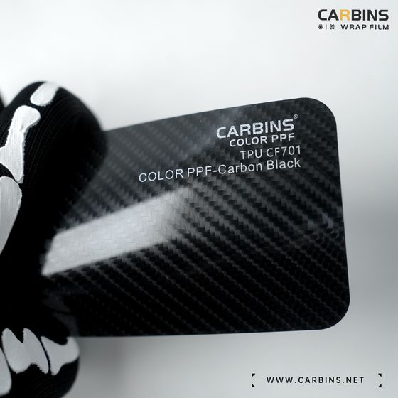 Carbins Color PPF Carbon Black CF701 карбон цветная полиуретановая защитная антигравийная пленка