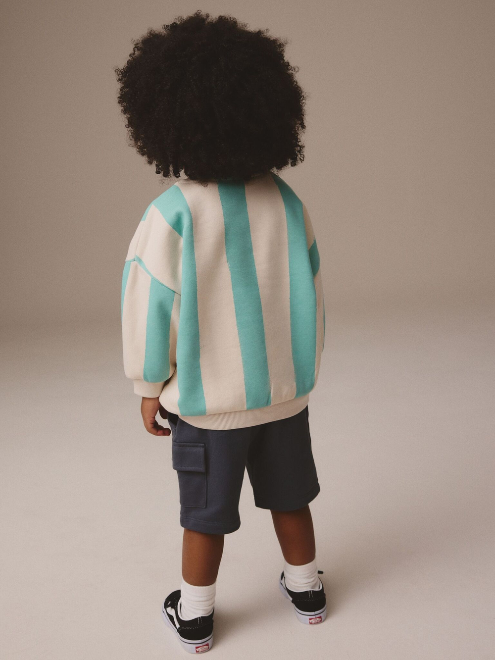 Толстовка и шорты в комплекте для мальчика Next E99-876, Молочный, Голубой, Темно-синий