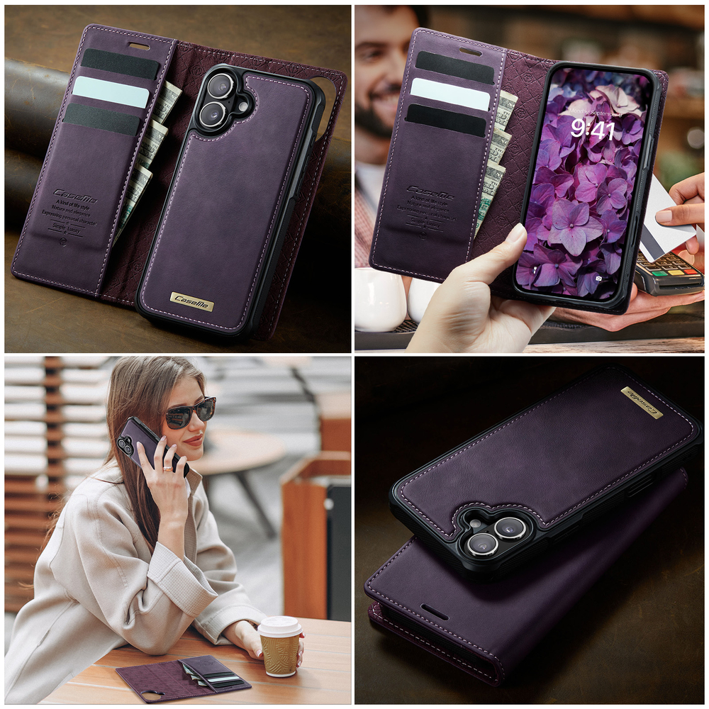 Чехол-кошелек CaseMe 2 in 1 MagSafe iPhone 16+